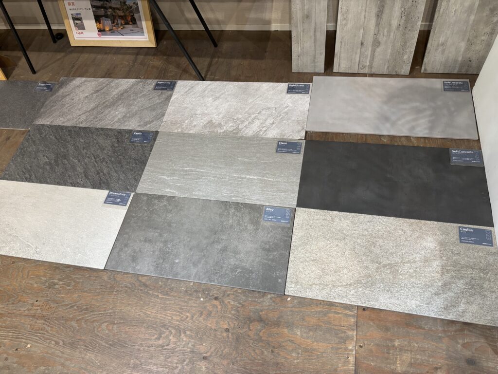 タクミテーブルnakagawa baseにあるタイルのサンプル。